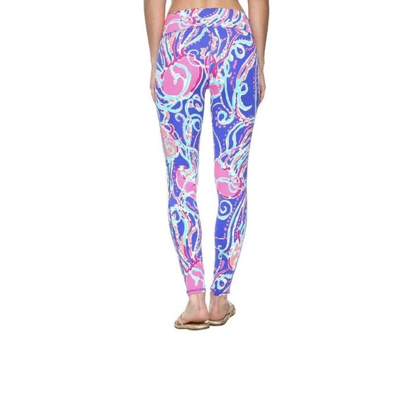 Lilly Pulitzer Jellies Be Jammin WEEKENDER LEGGINGS Pants Luxletic XS WORN ONCE - Picture 2 of 10